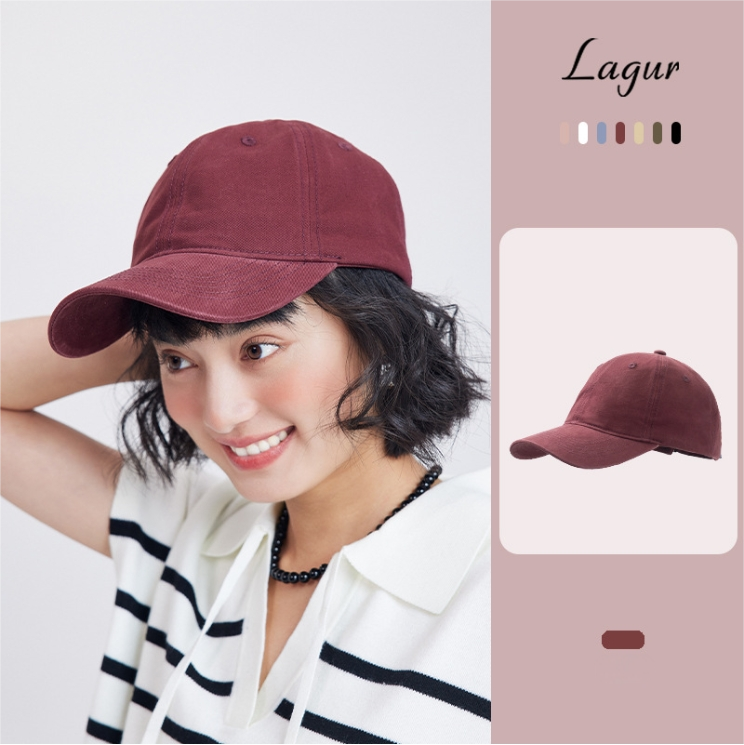 Unisex pure cotton baseball cap.