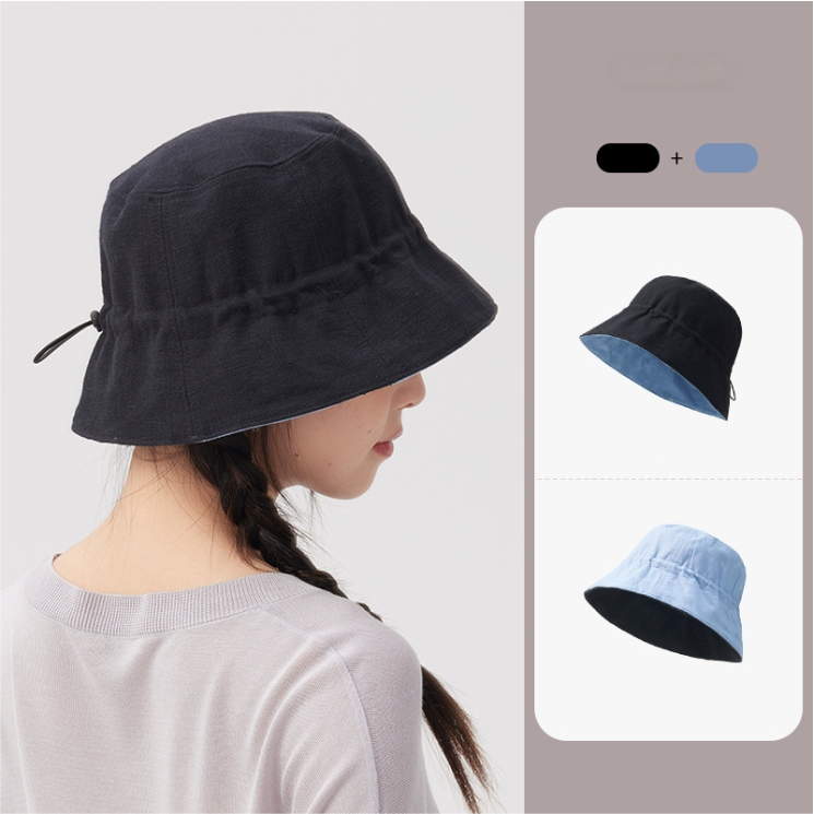 Double-sided natural breathable fisherman's hat. - AOA Fashion Accessories