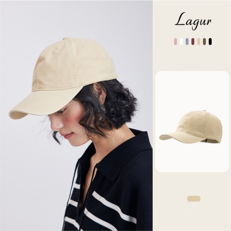 Unisex pure cotton baseball cap.