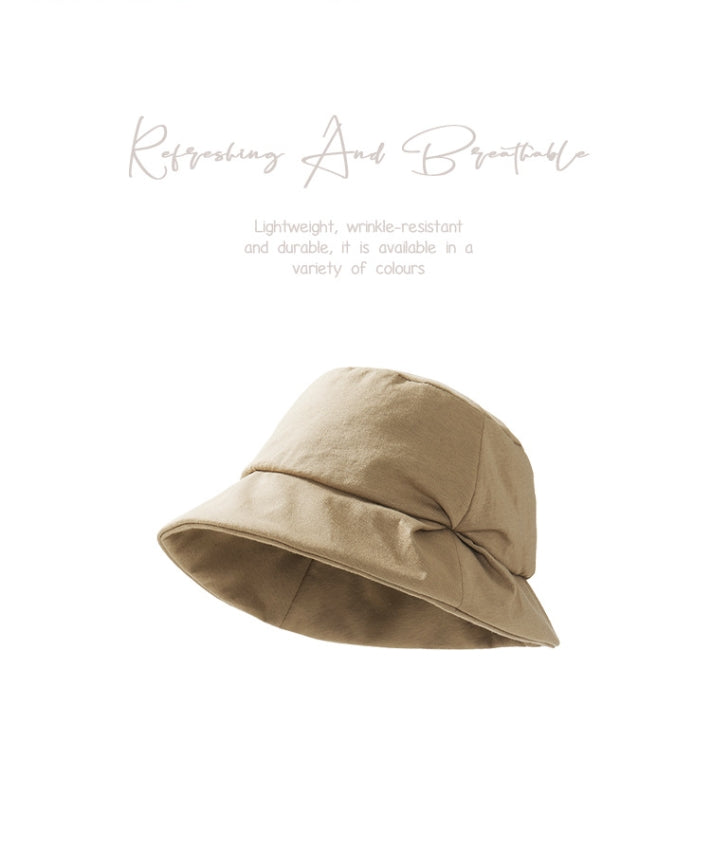 UPF100+ Women's Hand-Pleated Sun Protection Bucket Hat - AOA Fashion Accessories