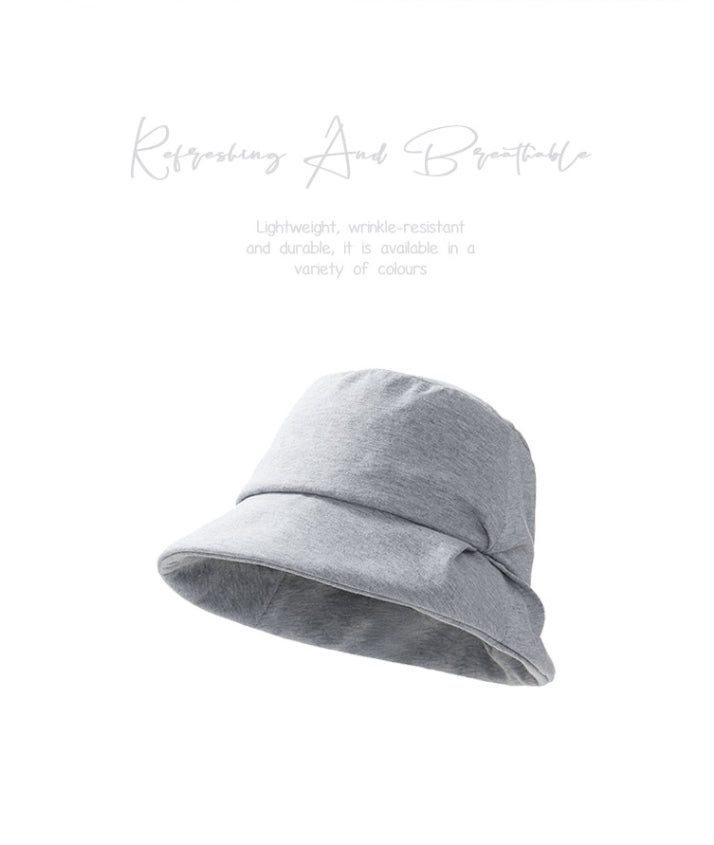 UPF100+ Women's Hand-Pleated Sun Protection Bucket Hat - AOA Fashion Accessories