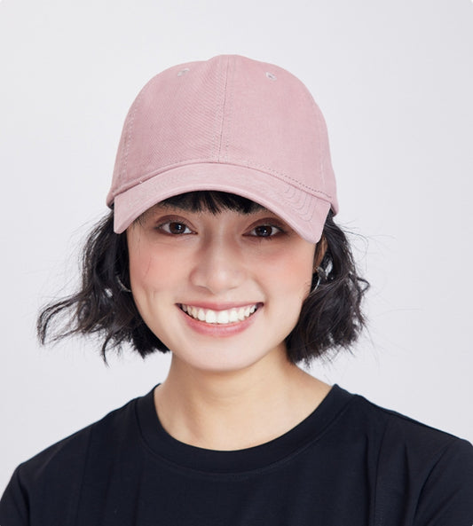 Unisex pure cotton baseball cap.