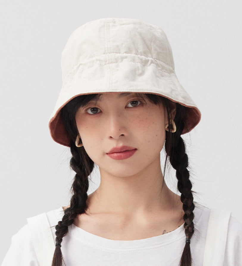 Double-sided natural breathable fisherman's hat. - AOA Fashion Accessories