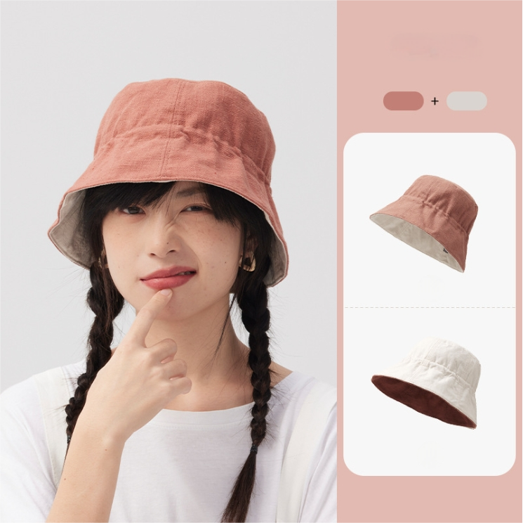 Double-sided natural breathable fisherman's hat. - AOA Fashion Accessories