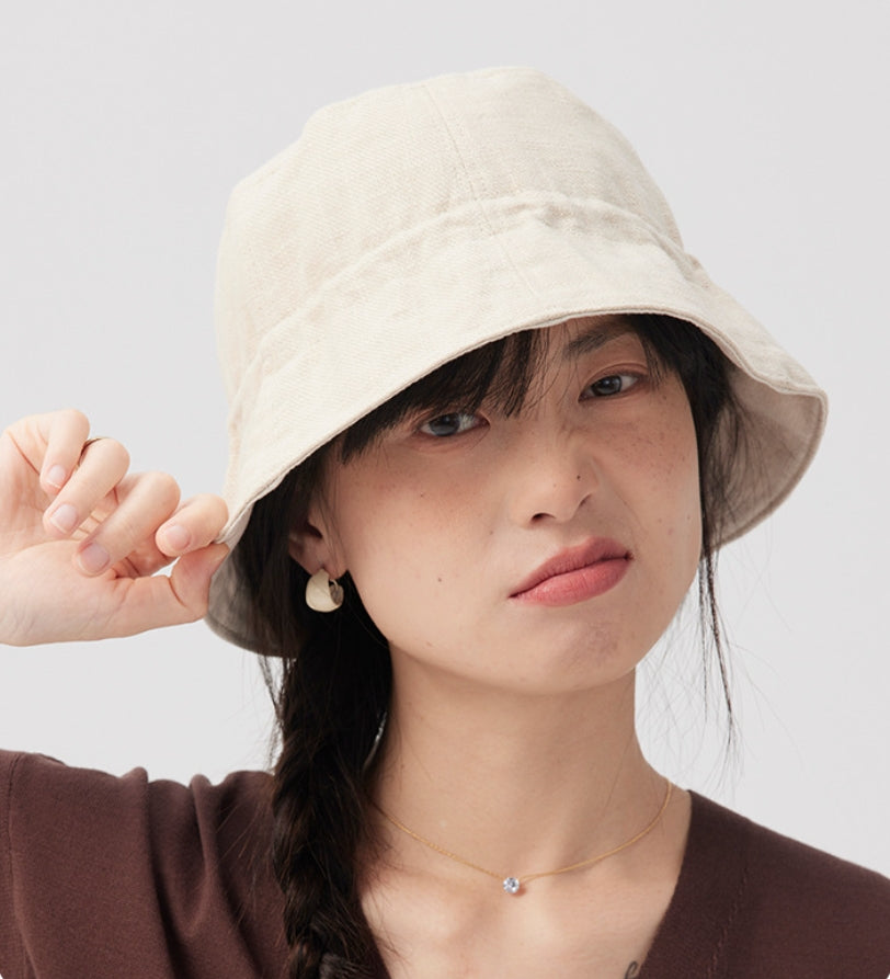 Double-sided natural breathable fisherman's hat. - AOA Fashion Accessories