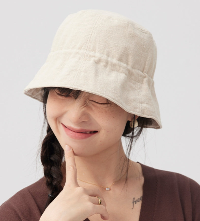 Double-sided natural breathable fisherman's hat. - AOA Fashion Accessories