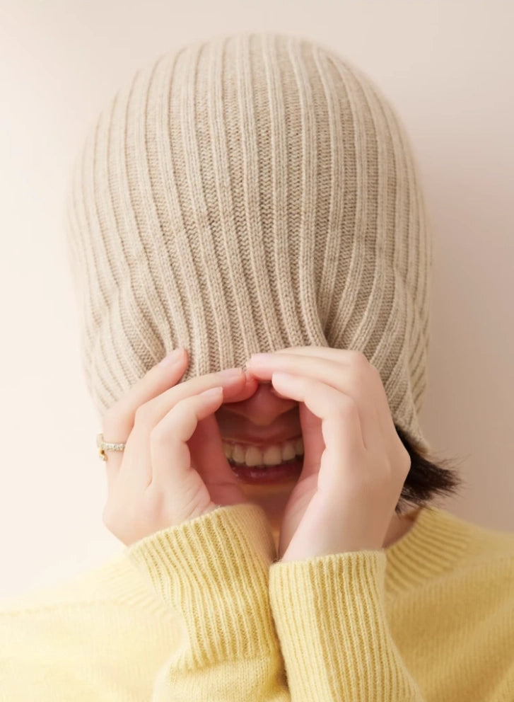 Unisex Cashmere Ribbed Beanie – Stylish & Versatile | Multiple Colors