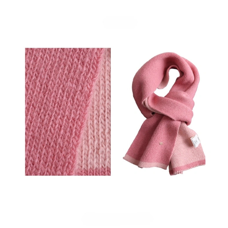 Modern Two-Tone Knitted Scarf for Women & Men | Multiple Colors
