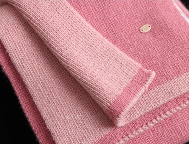 Modern Two-Tone Knitted Scarf for Women & Men | Multiple Colors