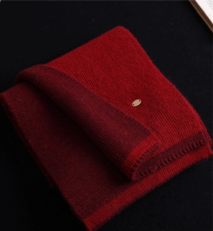 Modern Two-Tone Knitted Scarf for Women & Men | Multiple Colors