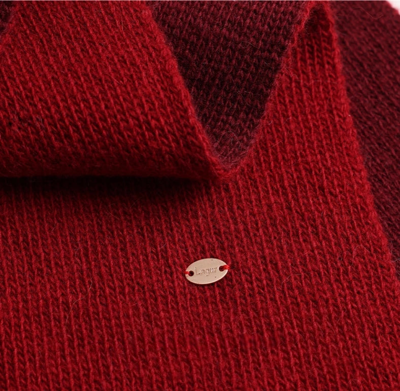 Modern Two-Tone Knitted Scarf for Women & Men | Multiple Colors