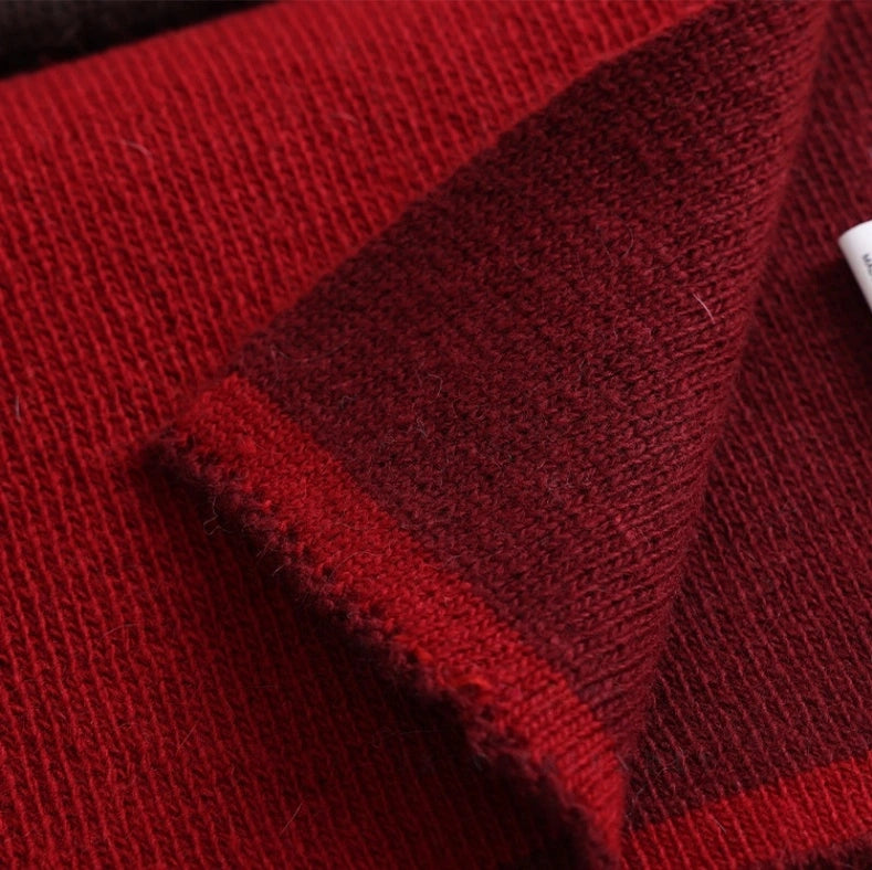 Modern Two-Tone Knitted Scarf for Women & Men | Multiple Colors