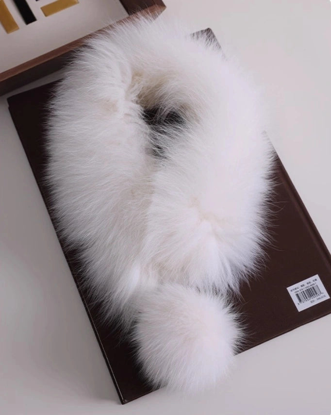 Reversible Fox & Rex Rabbit Fur Scarf | Multiple Colors