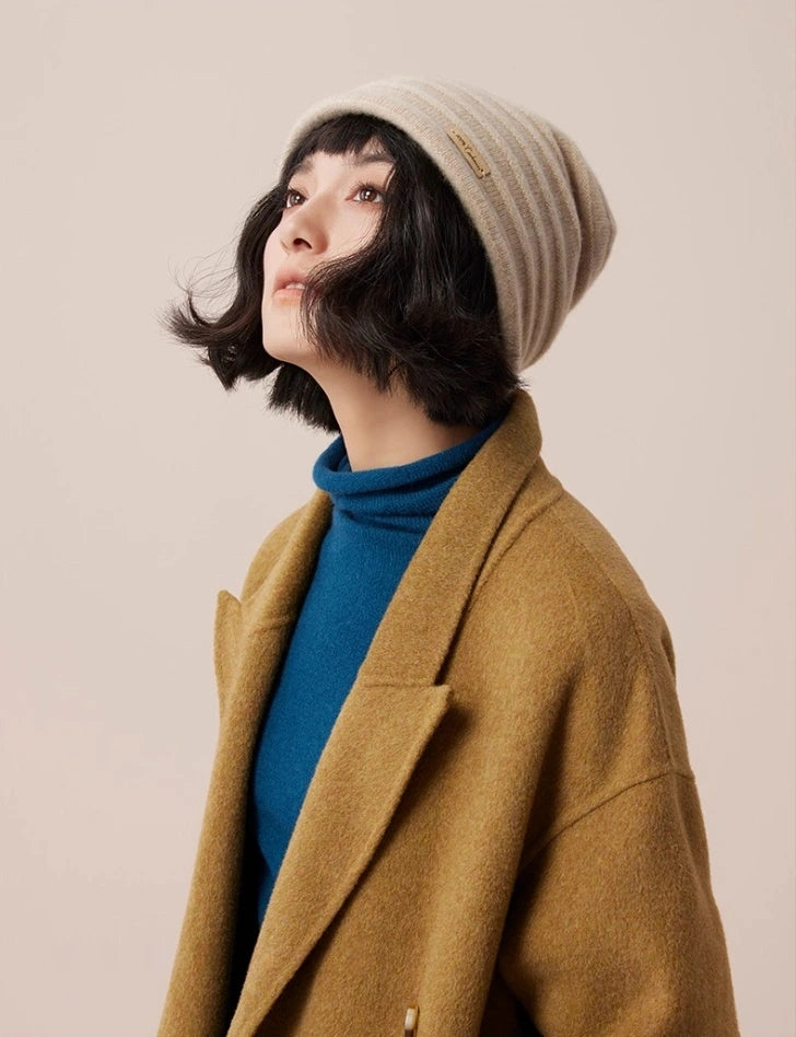 100% Cashmere Beanie Hat for Men & Women | Multiple Colors