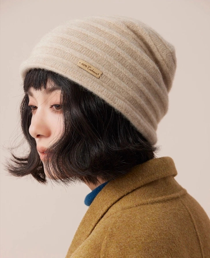 100% Cashmere Beanie Hat for Men & Women | Multiple Colors