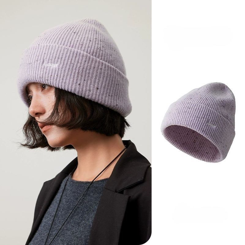 Merino Wool Beanie - Snow Mist Speckled Design | Multiple Colors