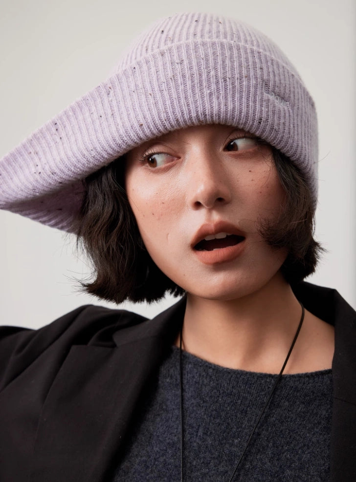 Merino Wool Beanie - Snow Mist Speckled Design | Multiple Colors