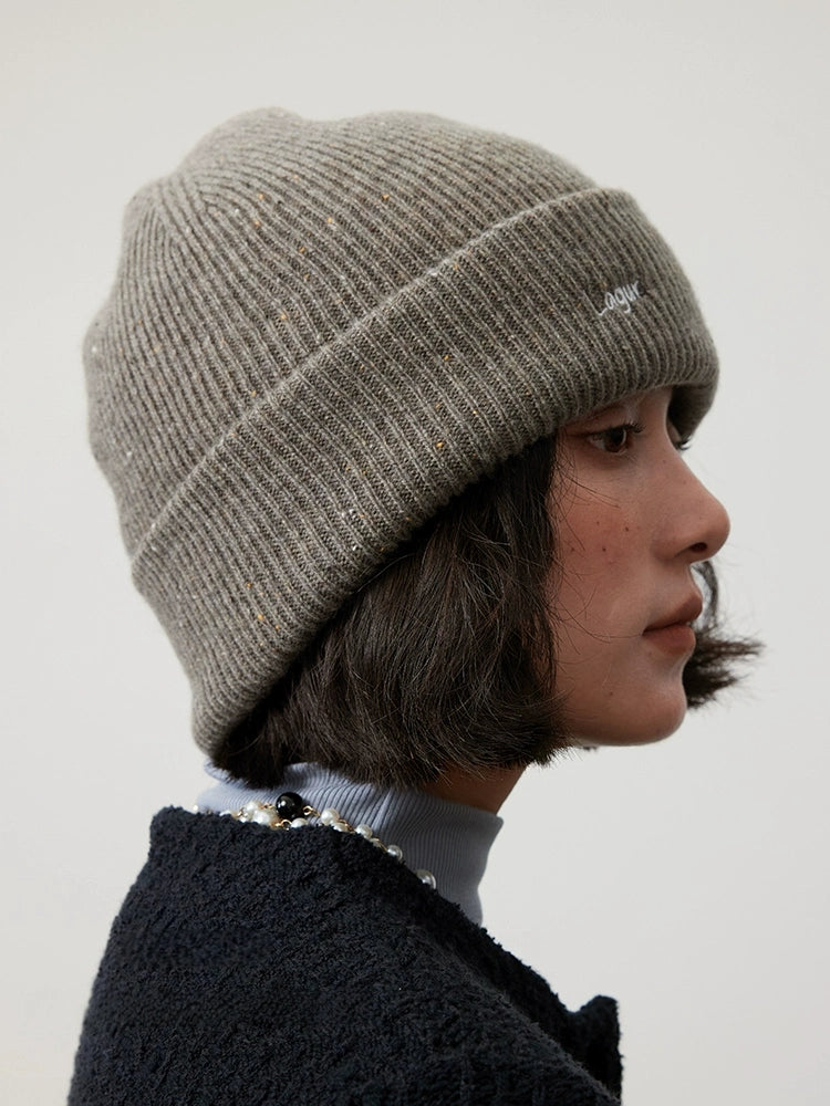 Merino Wool Beanie - Snow Mist Speckled Design | Multiple Colors