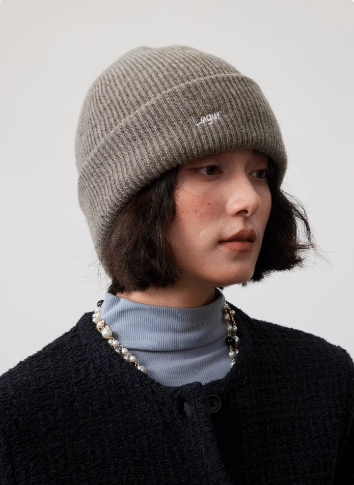 Merino Wool Beanie - Snow Mist Speckled Design | Multiple Colors