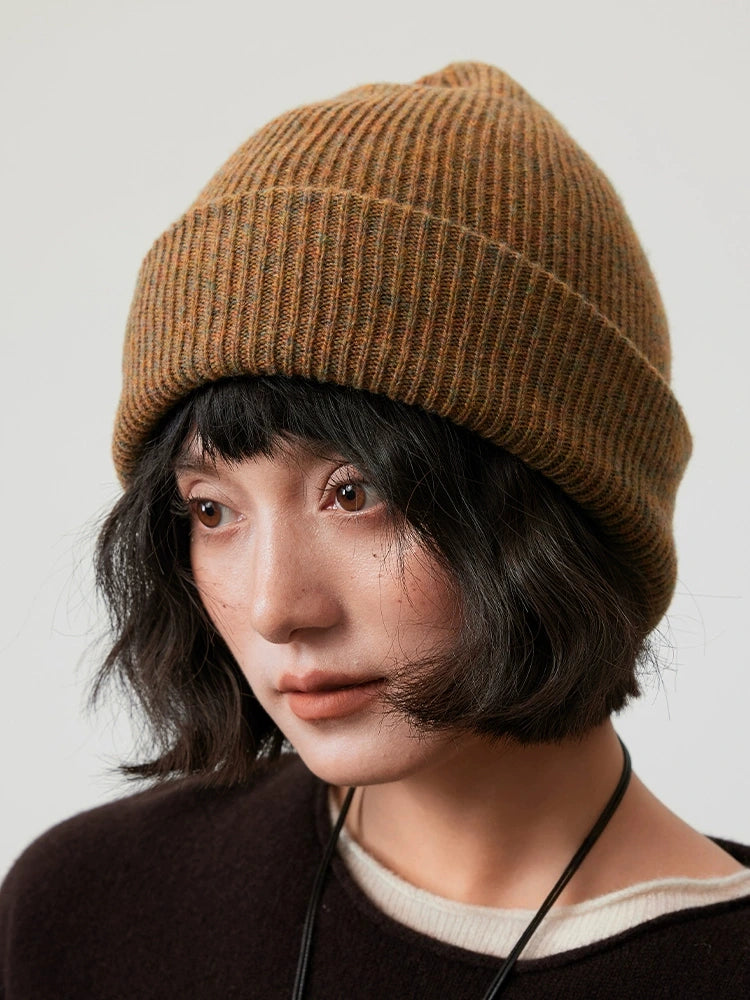 Merino Wool Beanie - Snow Mist Speckled Design | Multiple Colors