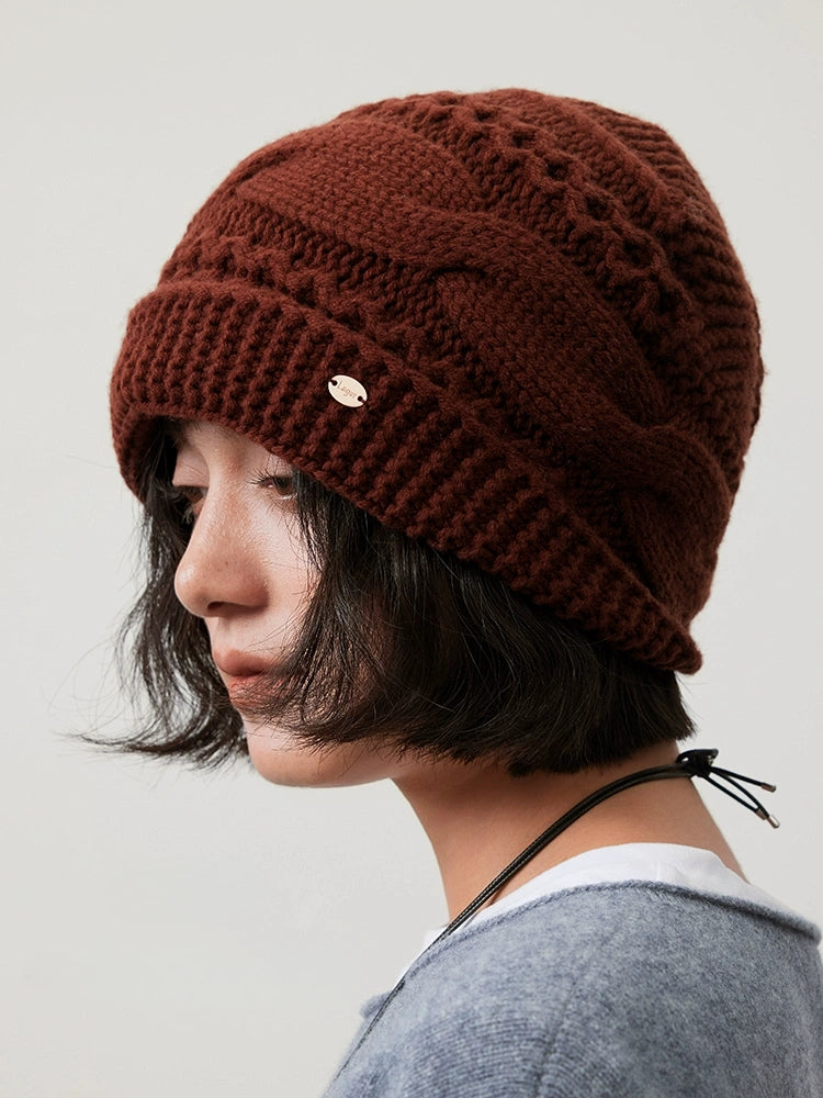 Wool Cable Knit Beanie – Timeless Vintage Warmth | Multiple Colors