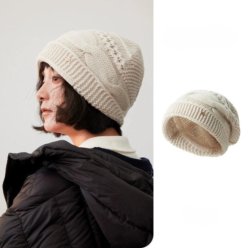 Wool Cable Knit Beanie – Timeless Vintage Warmth | Multiple Colors