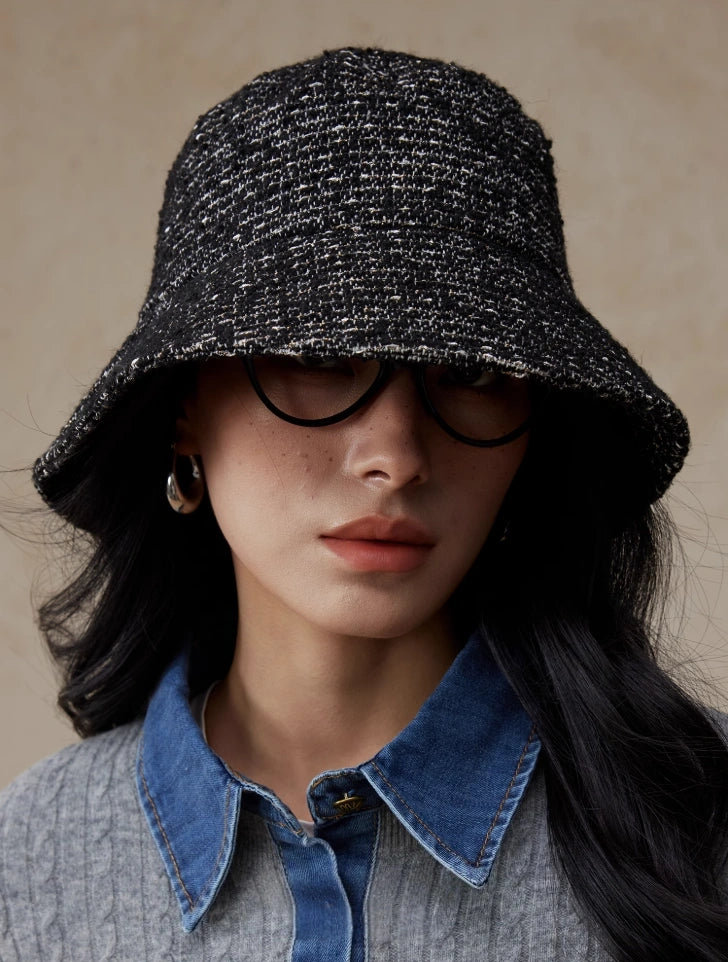Wool Blend Tweed Bucket Hat – Classic & Cozy | Multiple Colors