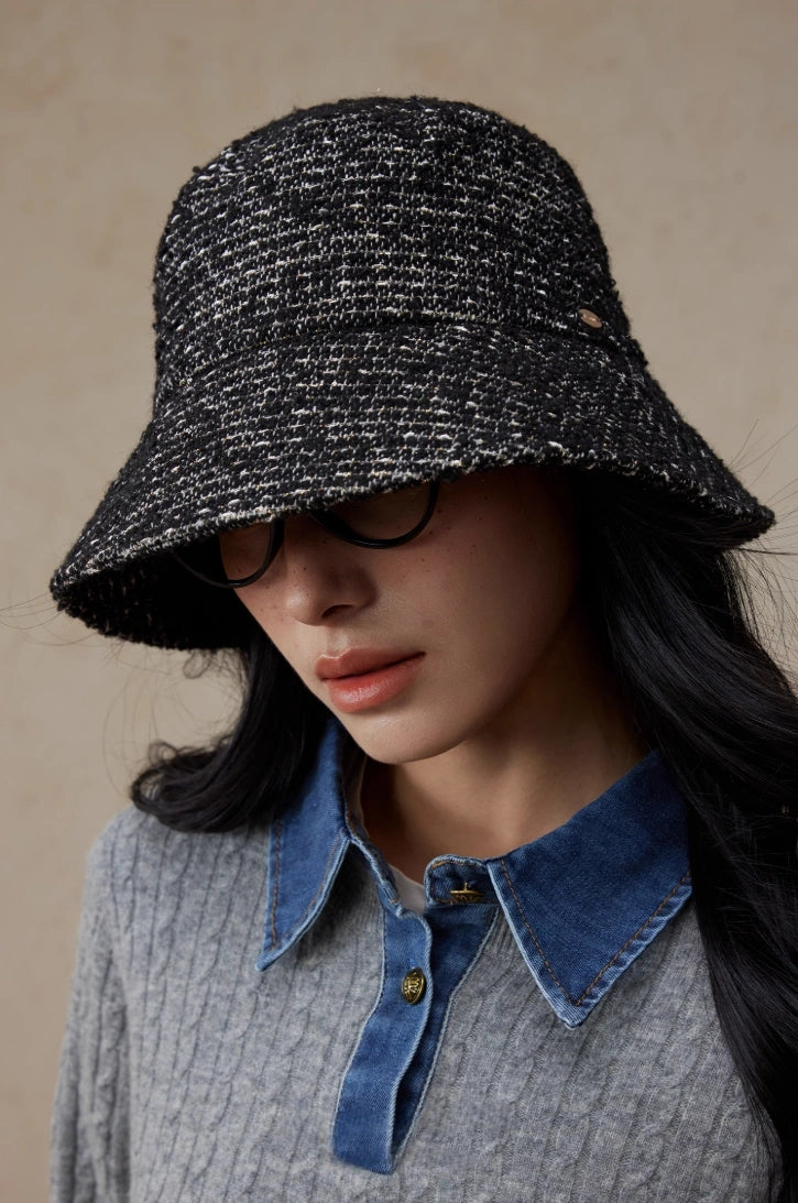 Wool Blend Tweed Bucket Hat – Classic & Cozy | Multiple Colors