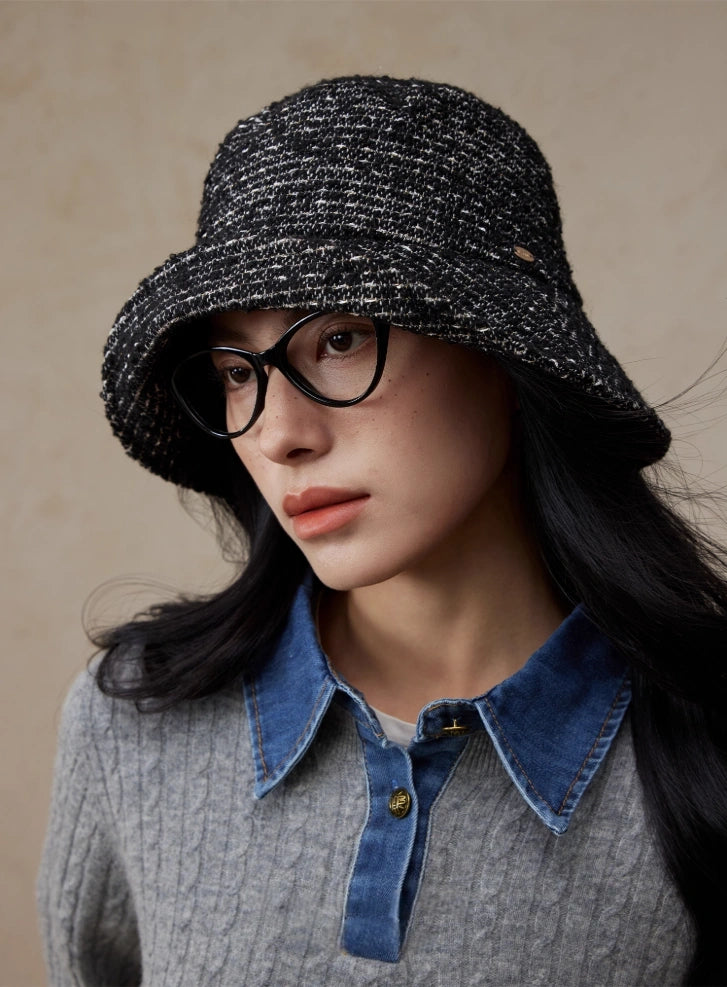Wool Blend Tweed Bucket Hat – Classic & Cozy | Multiple Colors