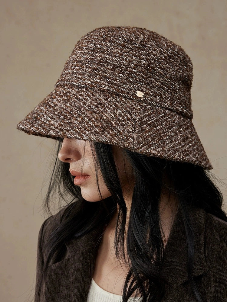 Wool Blend Tweed Bucket Hat – Classic & Cozy | Multiple Colors