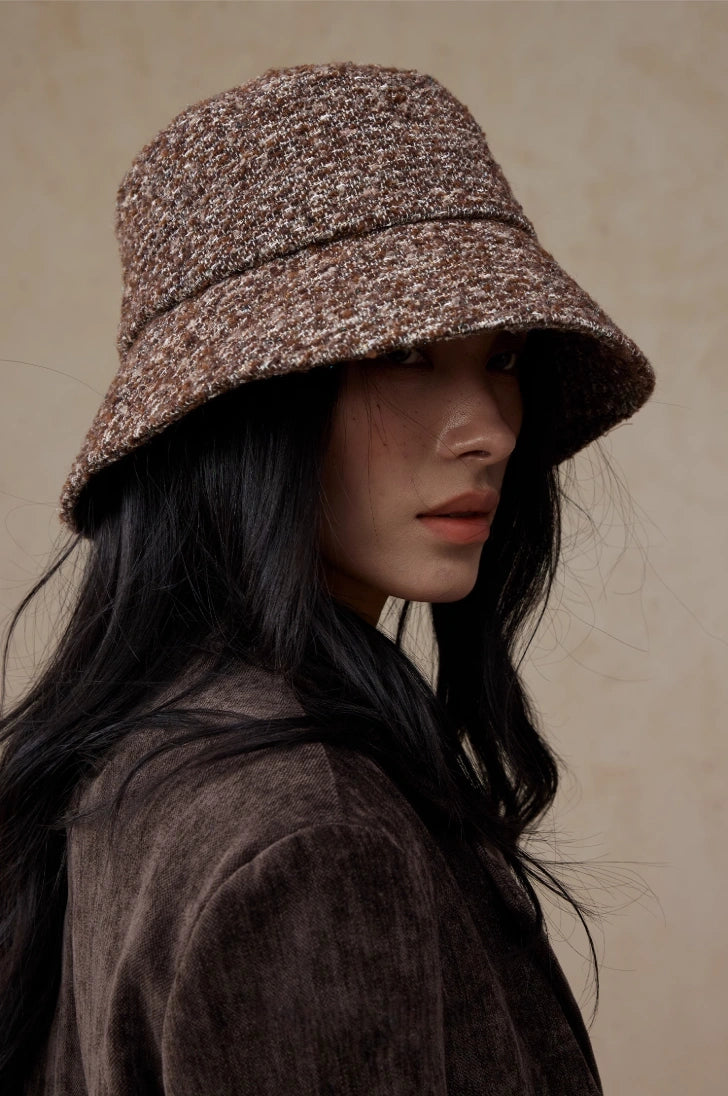 Wool Blend Tweed Bucket Hat – Classic & Cozy | Multiple Colors