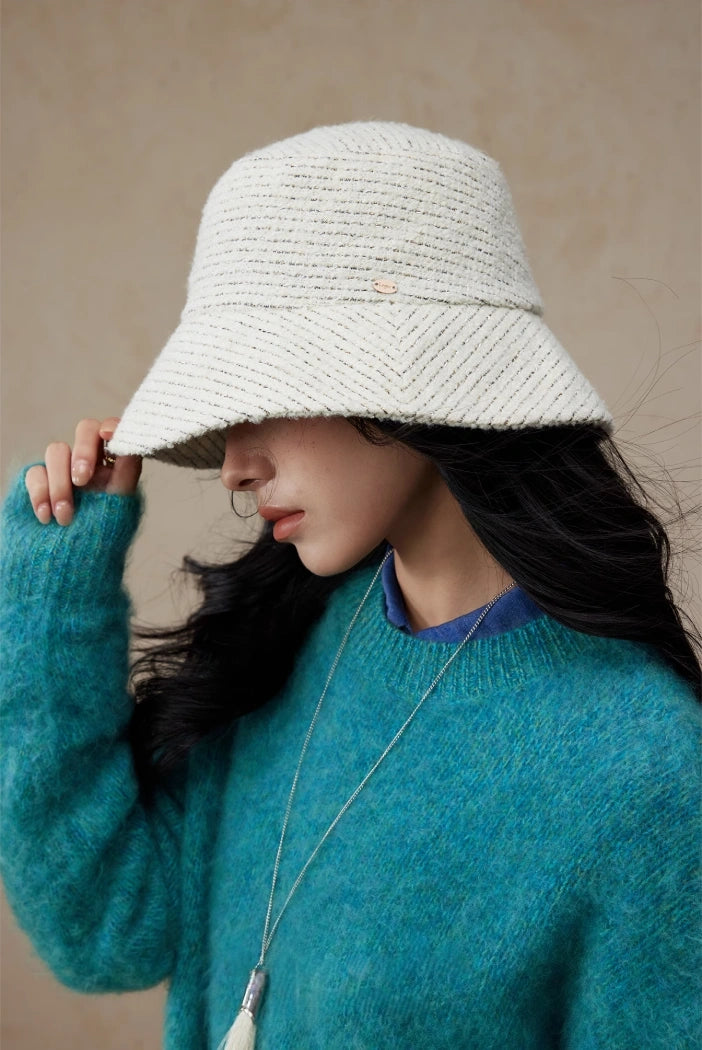 Wool Blend Tweed Bucket Hat – Classic & Cozy | Multiple Colors