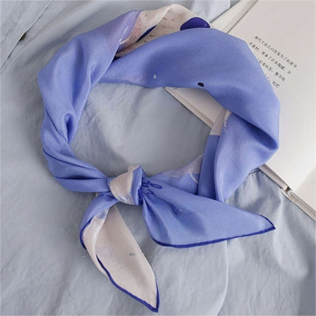 Dalmatian Delight 100% Silk Scarf – 65x65cm - AOA Fashion Accessories